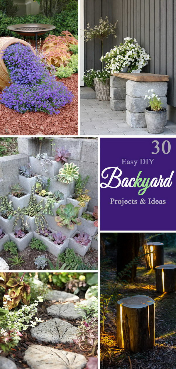 DIY Outdoor Projects
 30 Easy DIY Backyard Projects & Ideas 2017