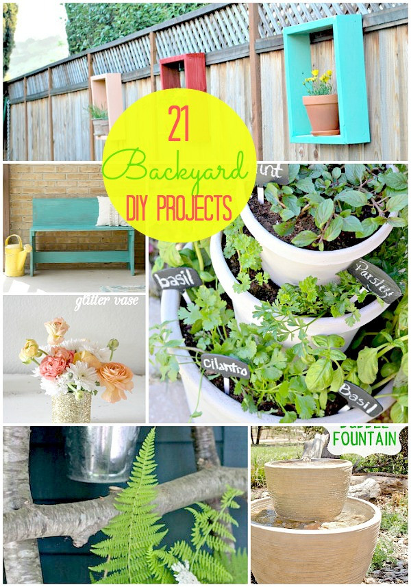 DIY Outdoor Projects
 Great Ideas 21 Backyard Projects for Spring