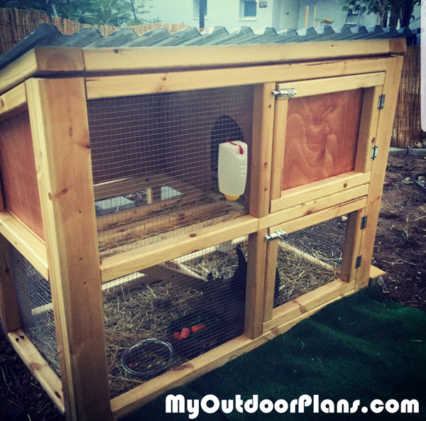DIY Outdoor Rabbit Cage
 DIY Small Rabbit Hutch MyOutdoorPlans
