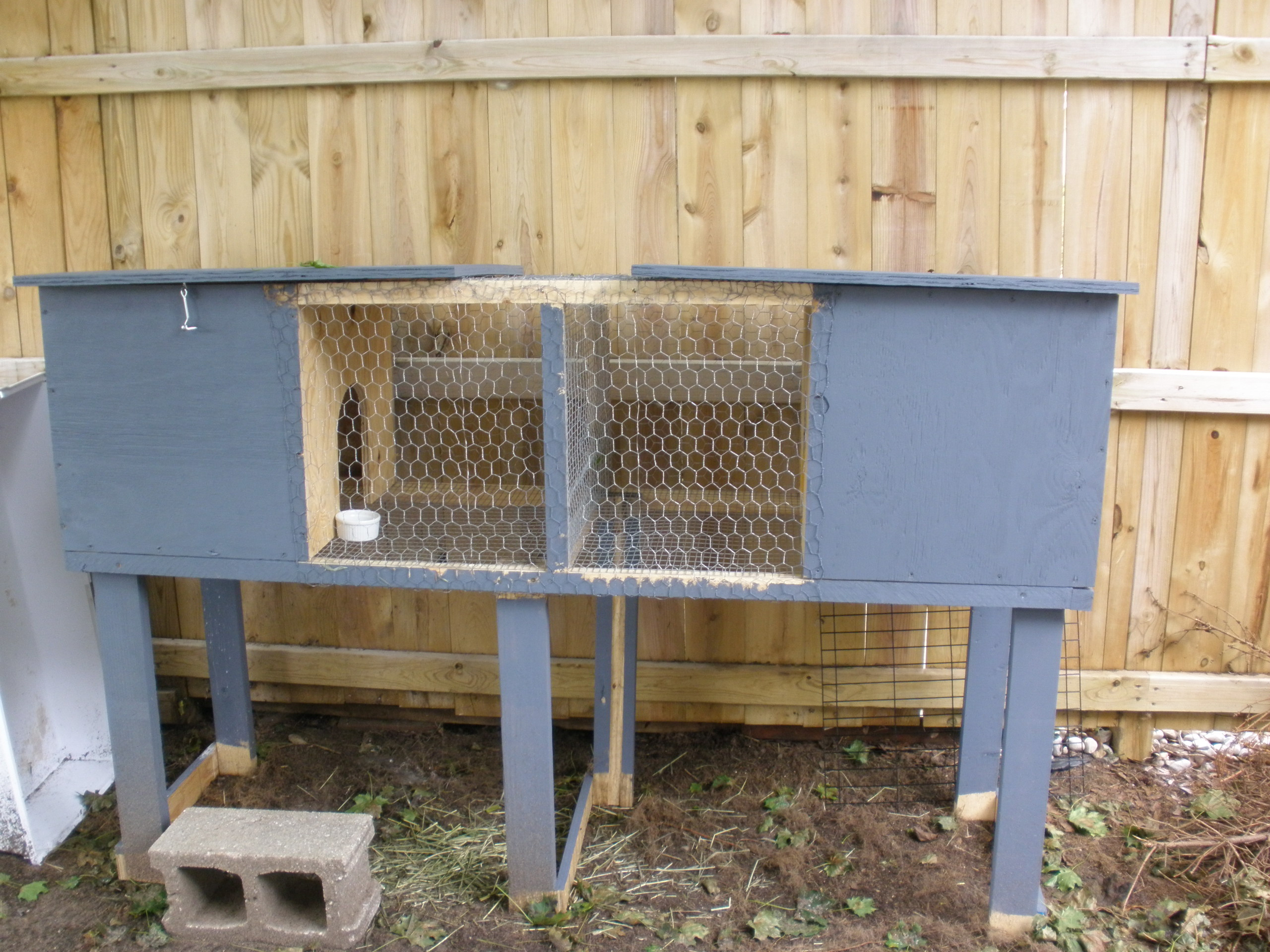 DIY Outdoor Rabbit Cage
 How to Build Meat Rabbit Hutch Plans Outdoor PDF Plans