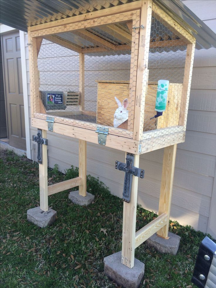 DIY Outdoor Rabbit Cage
 Diy Rabbit Hutch Pinterest WoodWorking Projects & Plans