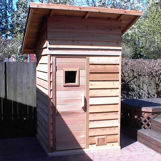 DIY Outdoor Sauna
 4 x 4 Outdoor Sauna Kit Roof Heater Accessories