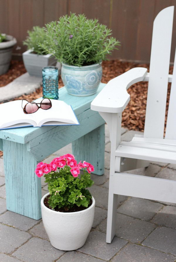 DIY Outdoor Side Tables
 40 Awesome DIY Side Table Ideas for Outdoors and Indoors