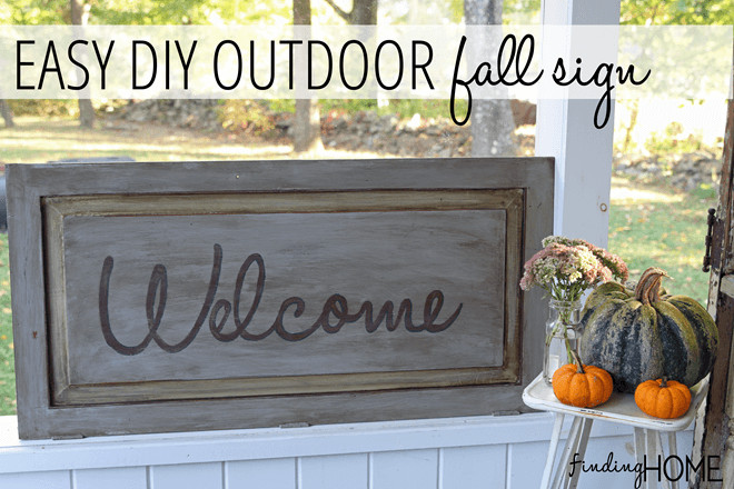 DIY Outdoor Sign
 DIY Fall Projects in your Shed