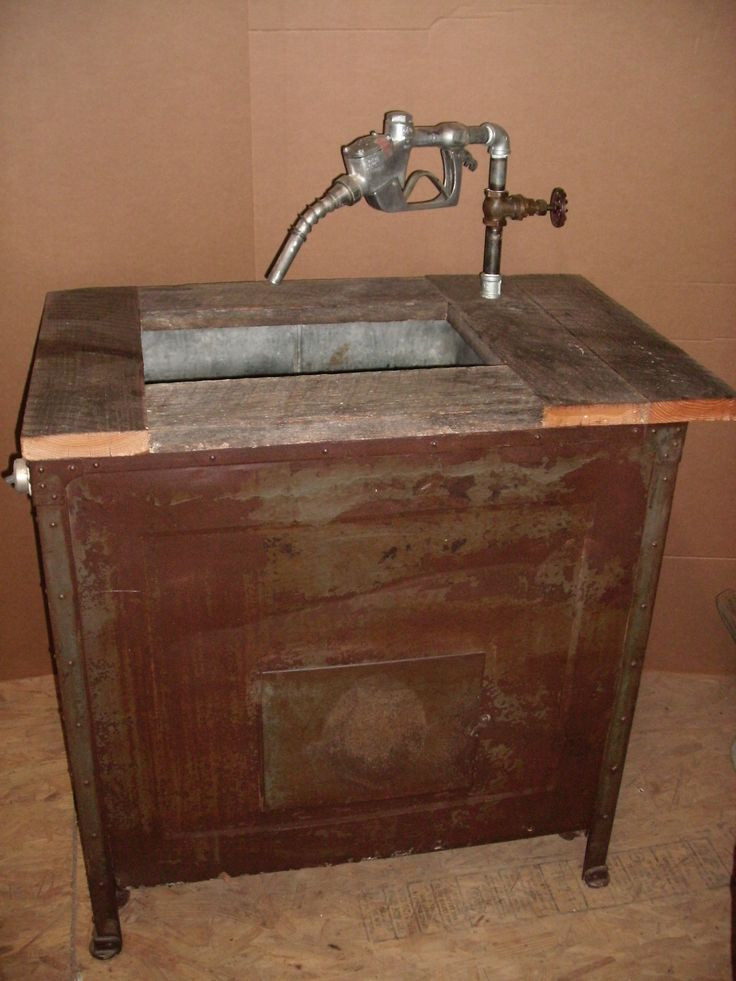 DIY Outdoor Sink Powered By A Water Hose
 Outdoor sink and or ice chest Early 1900 s Pollyanna