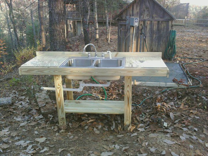 DIY Outdoor Sink Powered By A Water Hose
 17 Best images about outdoor kictens on Pinterest