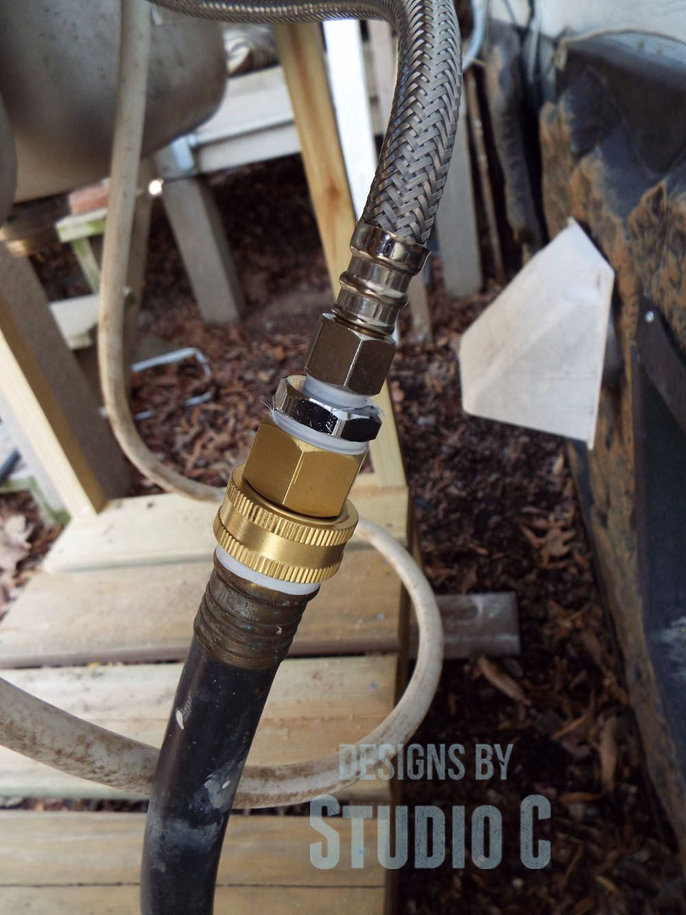 DIY Outdoor Sink Powered By A Water Hose
 Build an Outdoor Sink Part Two – Connecting the Water