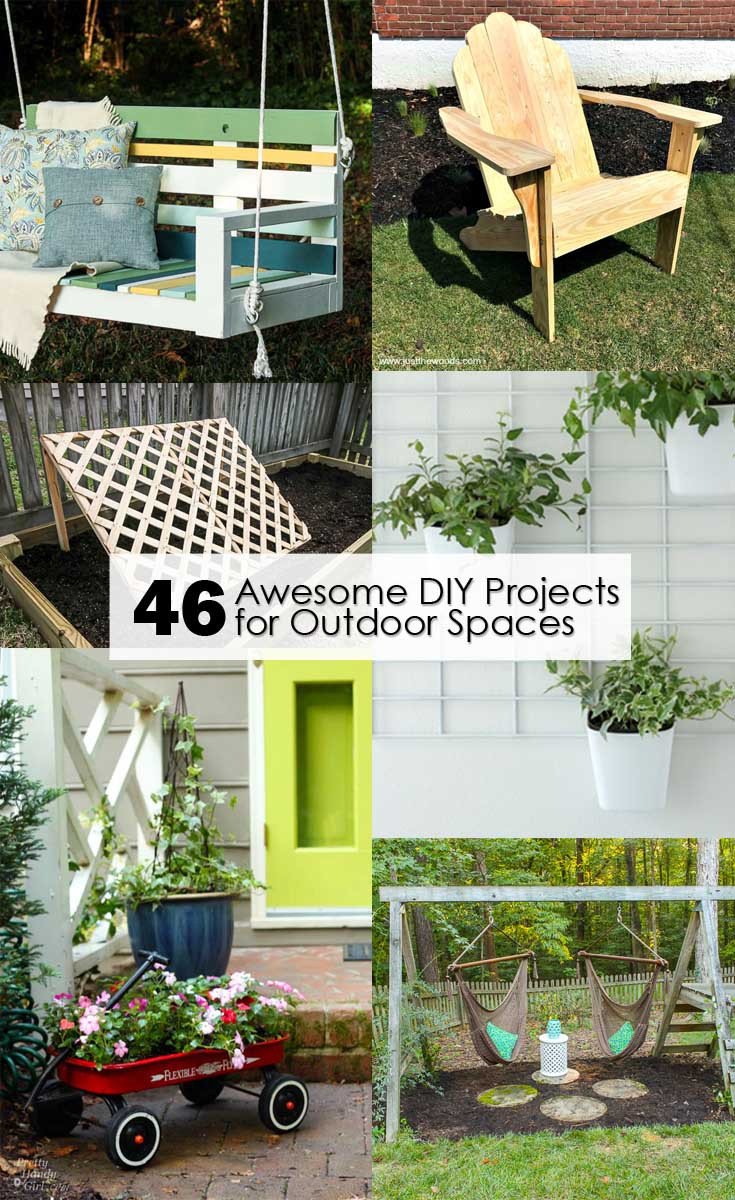 DIY Outdoor Space
 46 Awesome DIY Projects for Outdoor Spaces Pretty Handy Girl