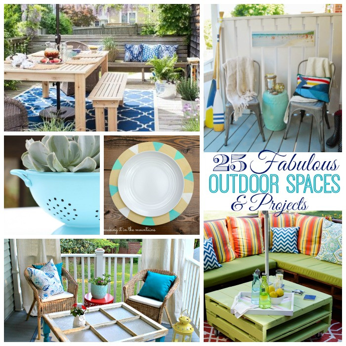 DIY Outdoor Space
 25 Fabulous Outdoor Spaces & DIY Projects The Happy Housie