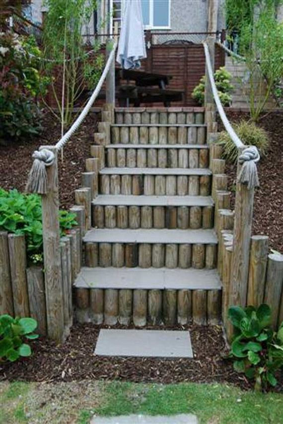 DIY Outdoor Steps
 Awesome DIY Ideas to Make Garden Stairs and Steps