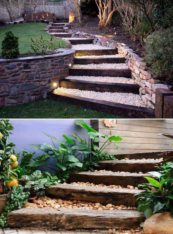 DIY Outdoor Steps
 Awesome DIY Ideas to Make Garden Stairs and Steps