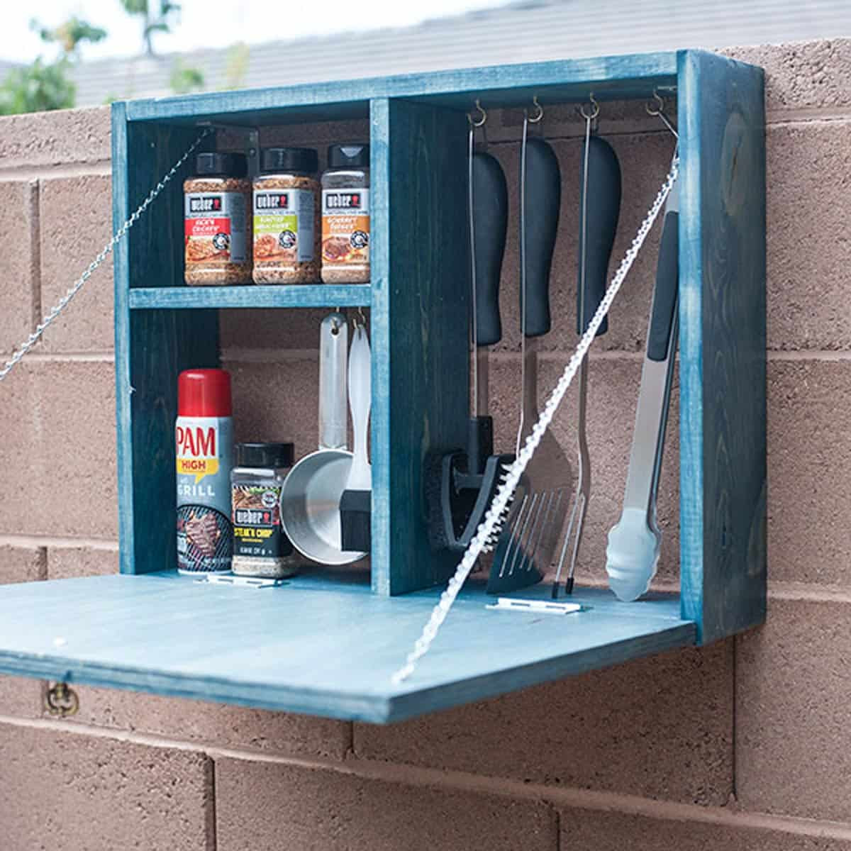 DIY Outdoor Storage Cabinet
 13 DIYs That Will Help Spruce Up Your Outdoor Kitchen
