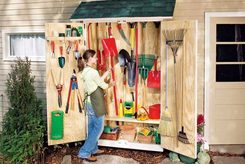 DIY Outdoor Storage Cabinet
 4 Garden Tool Storage Ideas for a Clutter Free Backyard