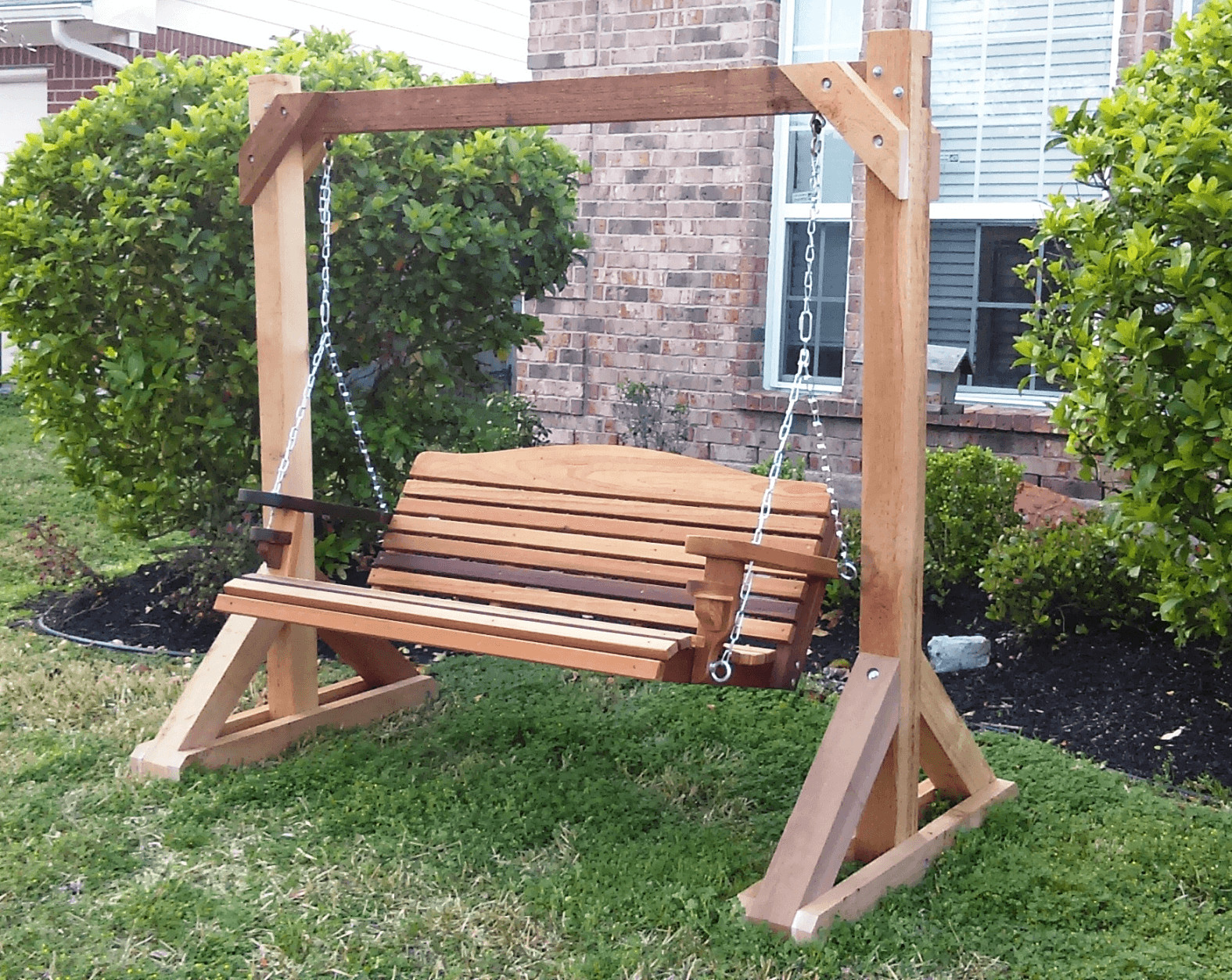 DIY Outdoor Swing
 Simple Tips to Build DIY Wood Porch Swing Frame Plans