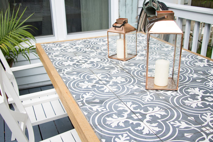 DIY Outdoor Tile Table
 DIY Tile Tabletop Seeking Lavender Lane