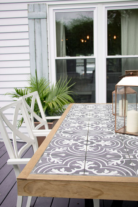 DIY Outdoor Tile Table
 DIY Tile Tabletop Seeking Lavender Lane