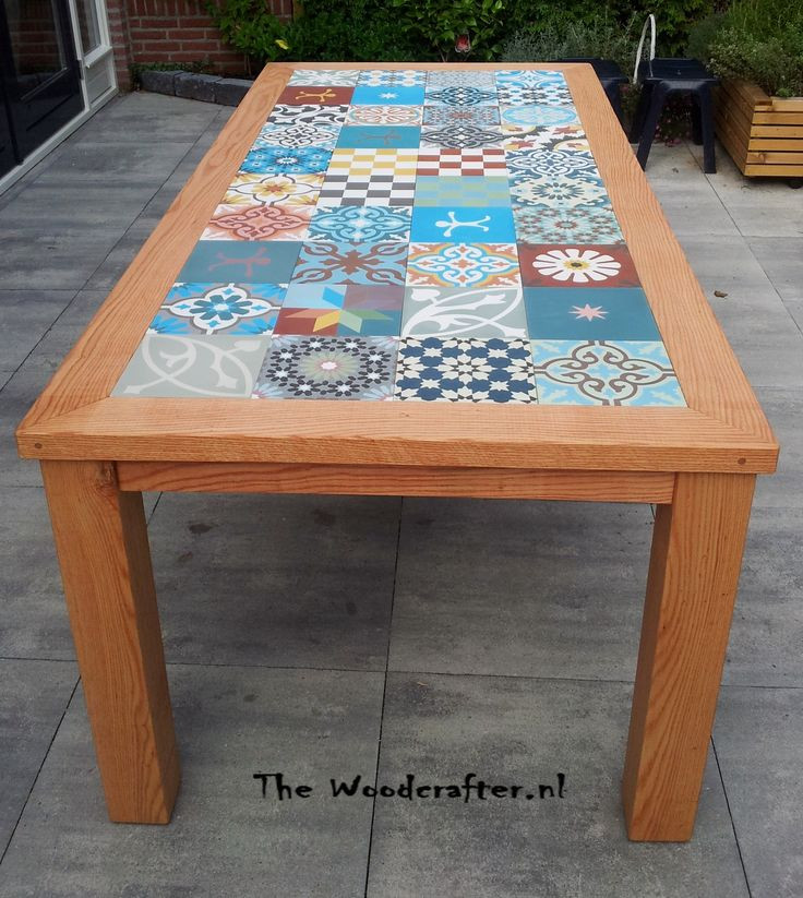 DIY Outdoor Tile Table
 7 best Tile table images on Pinterest