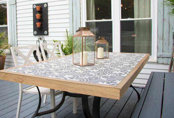 DIY Outdoor Tile Table
 DIY Tile Tabletop Seeking Lavendar Lane