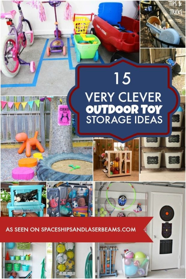 DIY Outdoor Toy Storage
 15 Extremely Clever Outdoor Toy Storage Ideas Spaceships