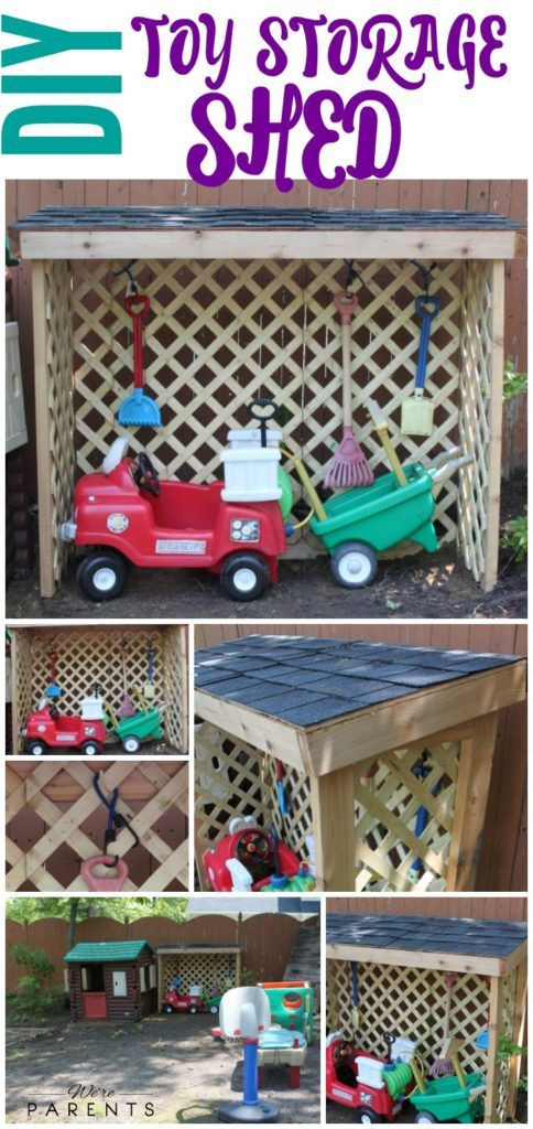 DIY Outdoor Toy Storage
 DIY Toy Storage Shed