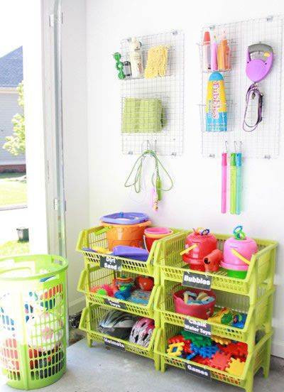 DIY Outdoor Toy Storage
 Pinterest inspired DIY ideas for organizing outdoor toys