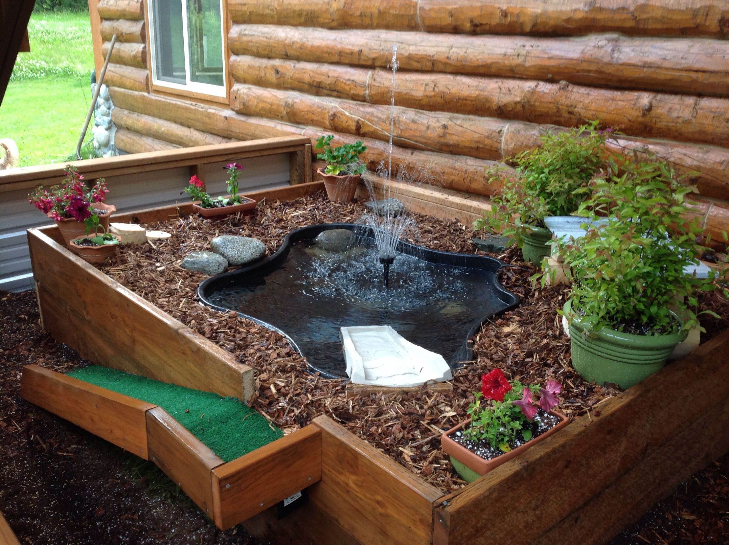 DIY Outdoor Turtle Pond
 Alaskan turtle pond