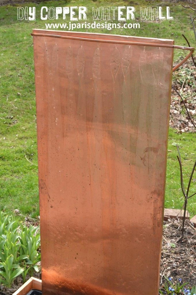 DIY Outdoor Water Wall
 water wall and instructions