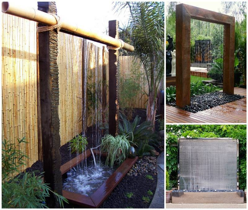 DIY Outdoor Water Wall
 Creatve Ideas DIY Stunning Outdoor Water Wall