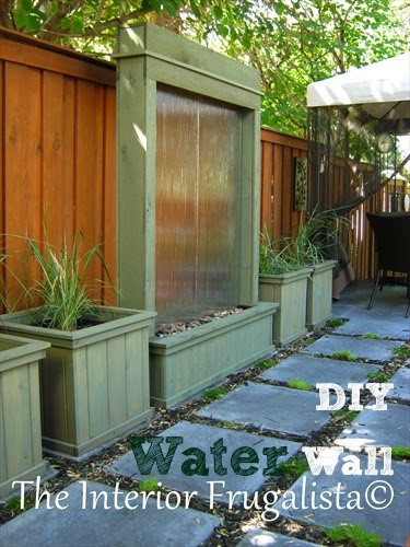DIY Outdoor Water Wall
 DIY Patio Water Wall