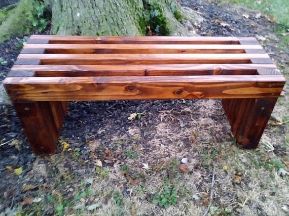 DIY Outdoor Wooden Bench
 Handmade Rustic Outdoor Wooden Bench BigDIYIdeas