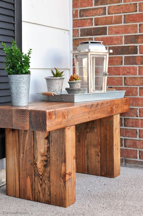 DIY Outdoor Wooden Bench
 22 DIY Garden Bench Ideas Free Plans for Outdoor Benches