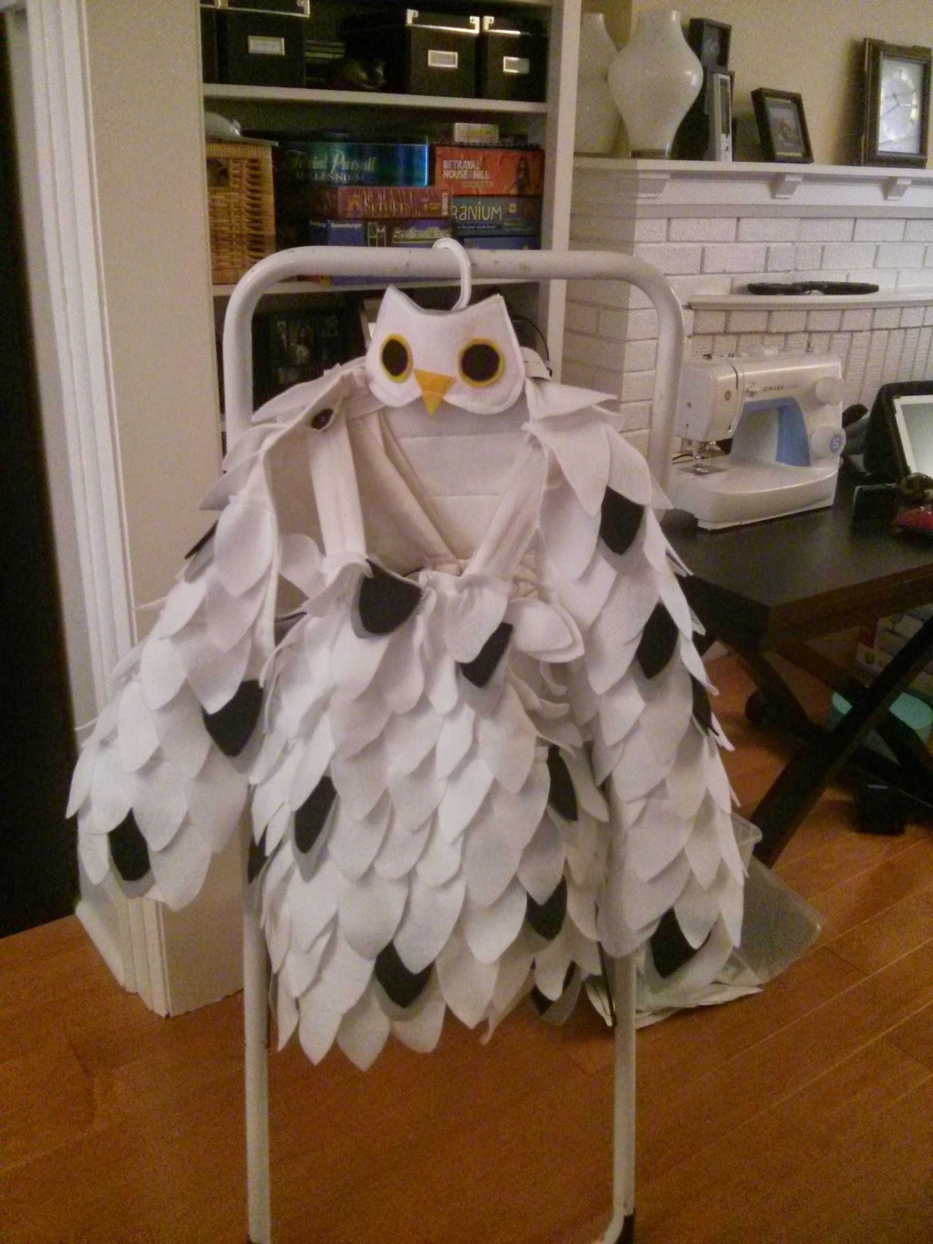 DIY Owl Costume
 DIY Snowy Owl costume success Jeneral Musings
