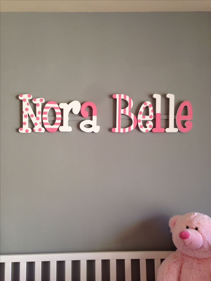 DIY Painted Wooden Letters
 DIY painted wooden letters Nora s Nursery