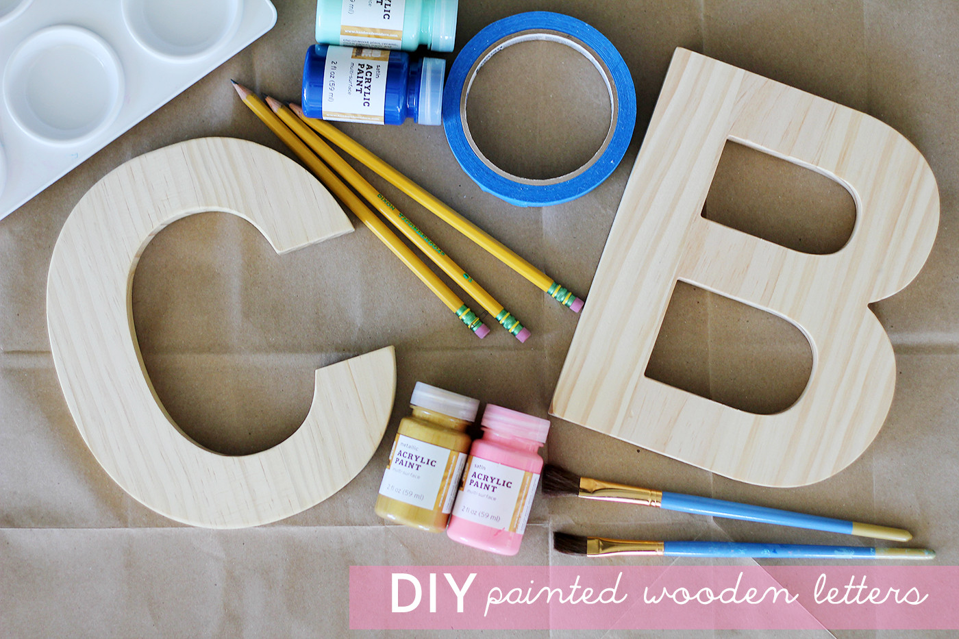 DIY Painted Wooden Letters
 DIY Painted Wooden Letters