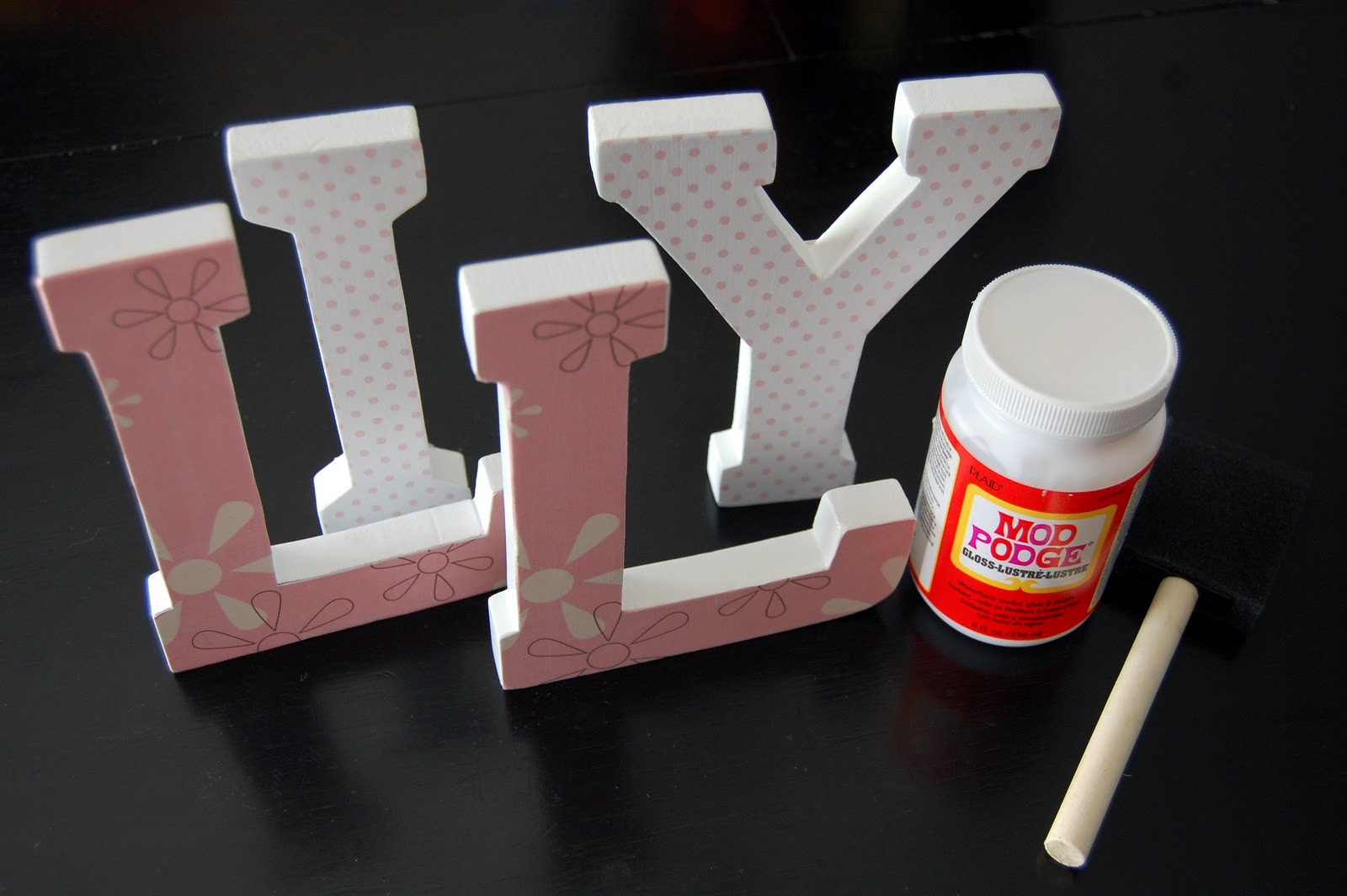 DIY Painted Wooden Letters
 Utah County Mom DIY Nursery wooden wall letters