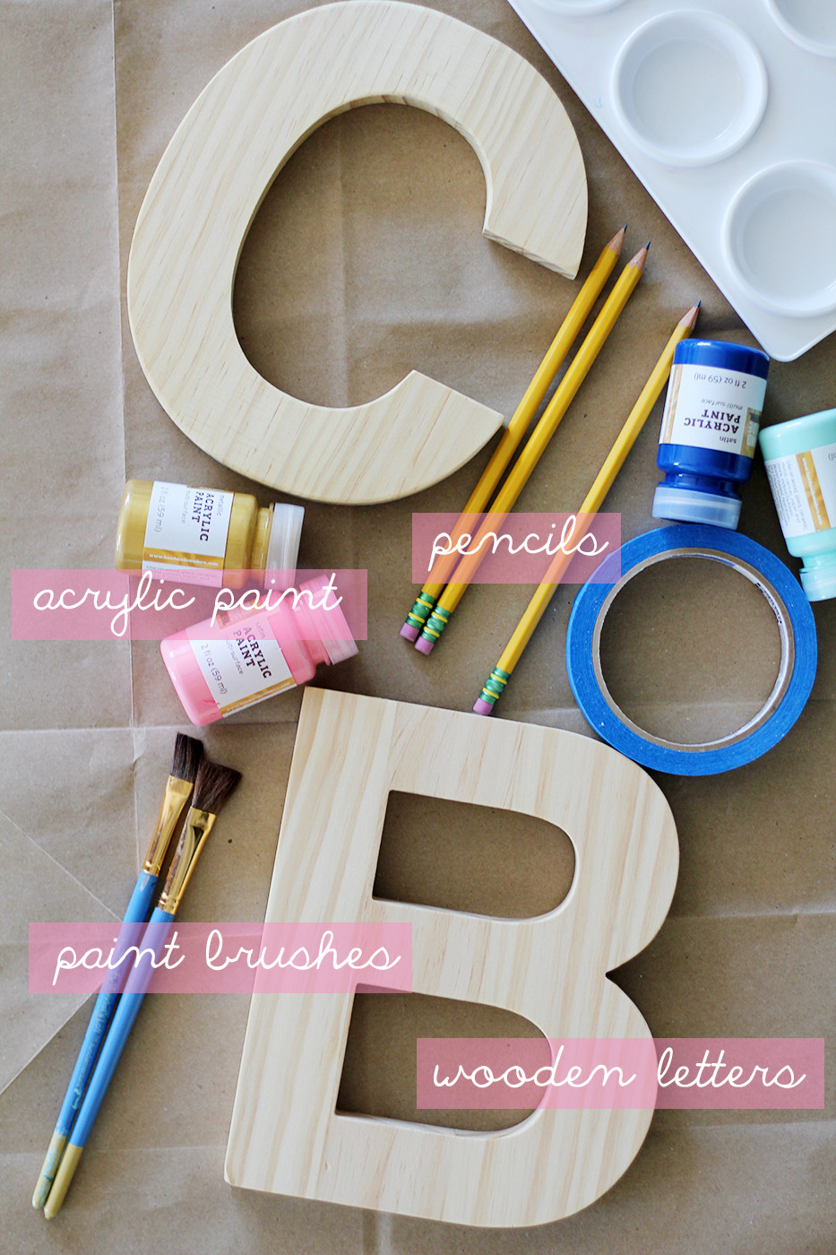 DIY Painted Wooden Letters
 DIY Painted Wooden Letters