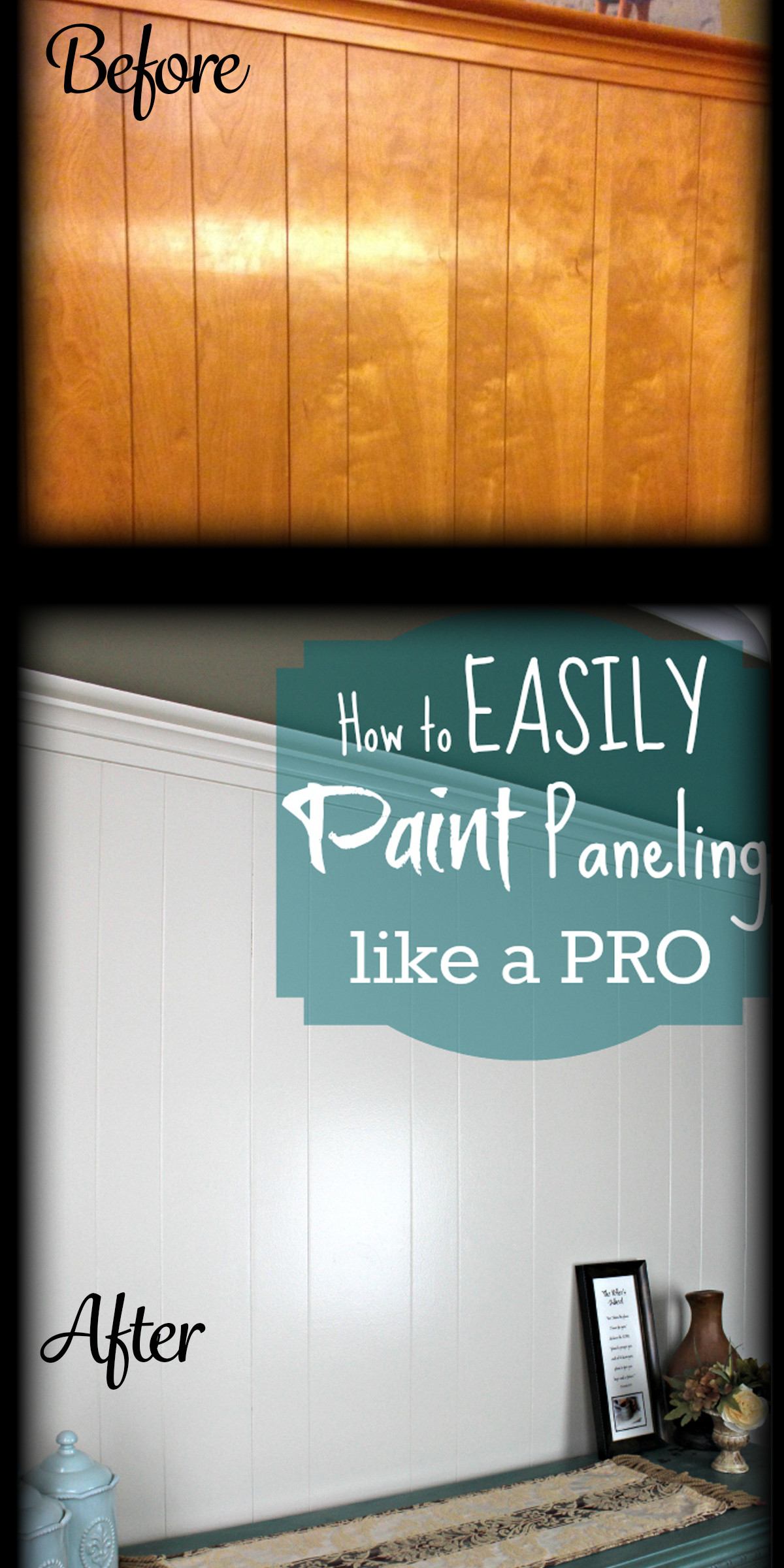 DIY Painting Wood Paneling
 DIY Home Repair Hack Easily Paint Over Wood Paneling