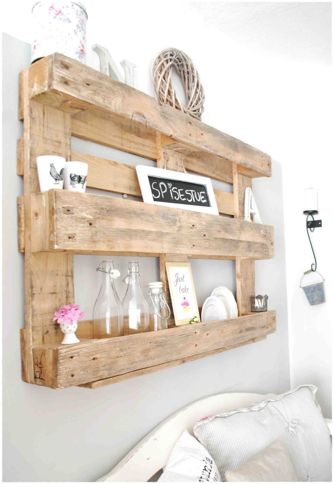 DIY Palette Organizer
 DIY Furniture Projects Made Whole Pallets