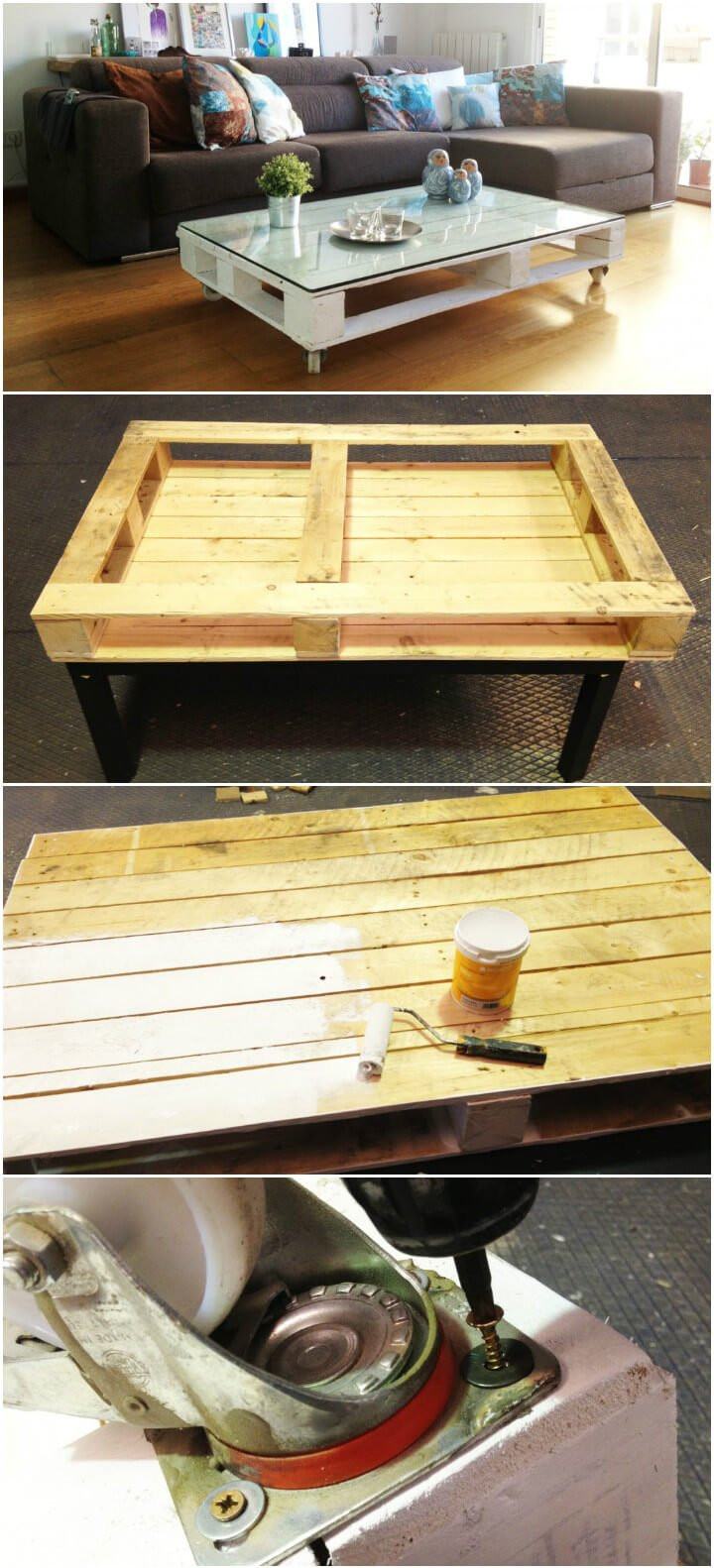 DIY Pallet Coffee Table Plans
 50 Easy & Free Plans to Build a DIY Coffee Table ⋆ DIY Crafts