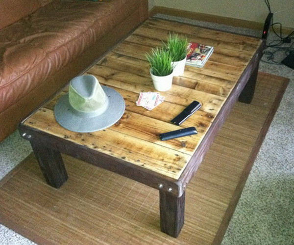 DIY Pallet Coffee Table Plans
 18 DIY Pallet Coffee Tables