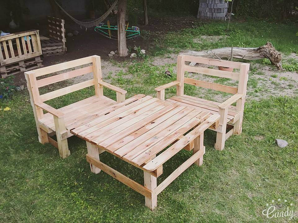 DIY Pallet Furniture Outdoor
 DIY Pallet Outdoor Furniture Set