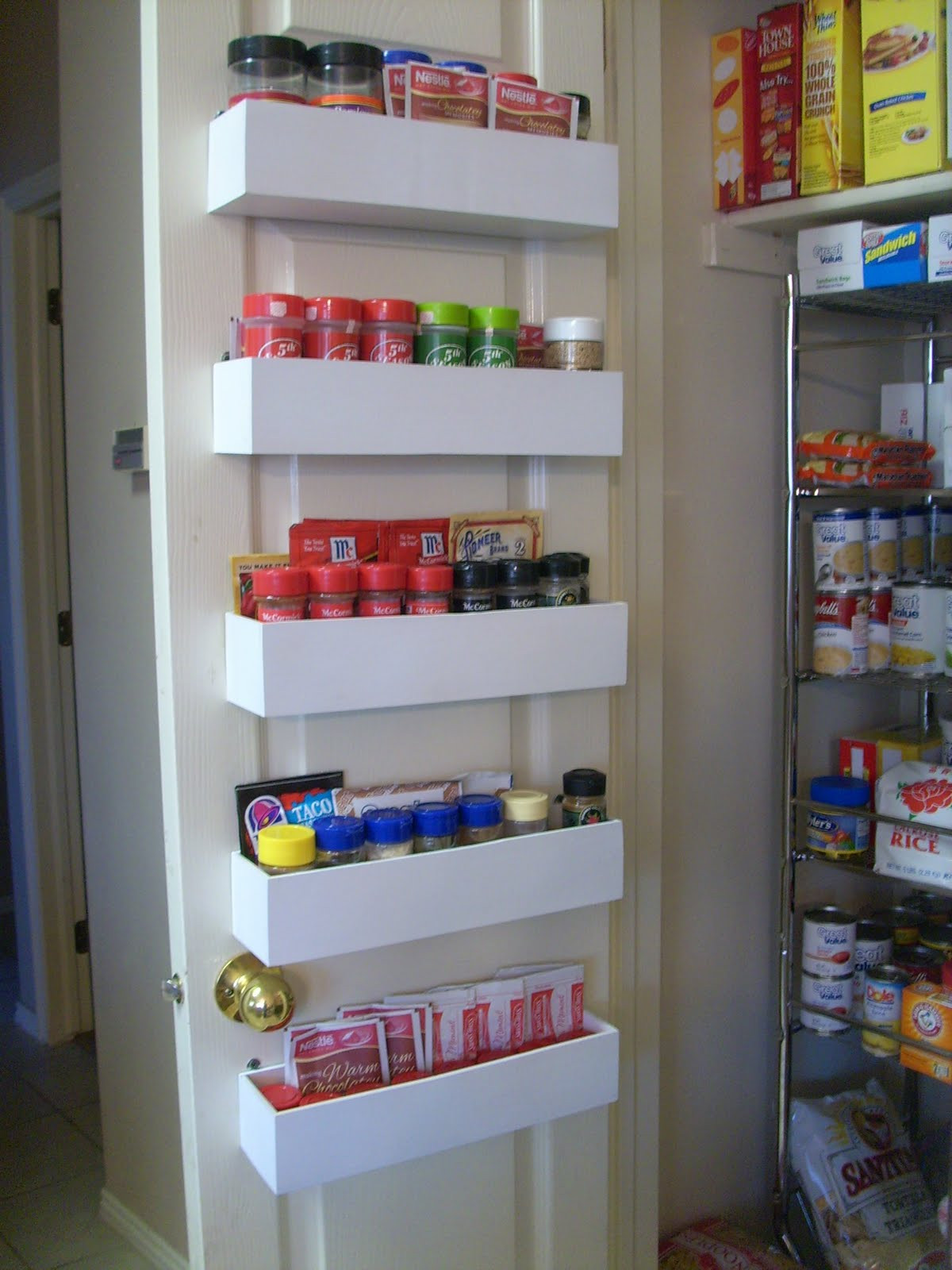 DIY Pantry Organizers
 RobbyGurl s Creations DIY Pantry Door Spice Racks