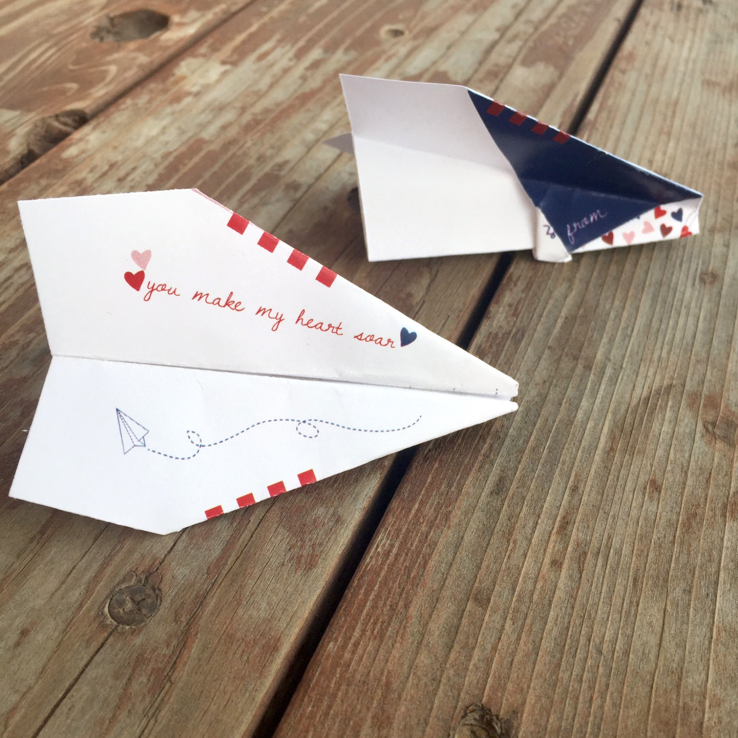 DIY Paper Airplane
 Instant Download DIY Valentine Paper Airplane Paper Planes