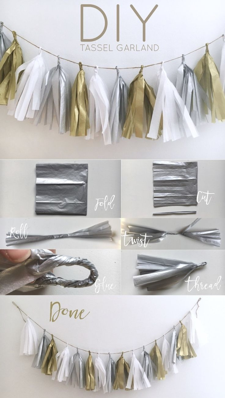 DIY Party Decorations For Adults
 DIY Tassel Garland