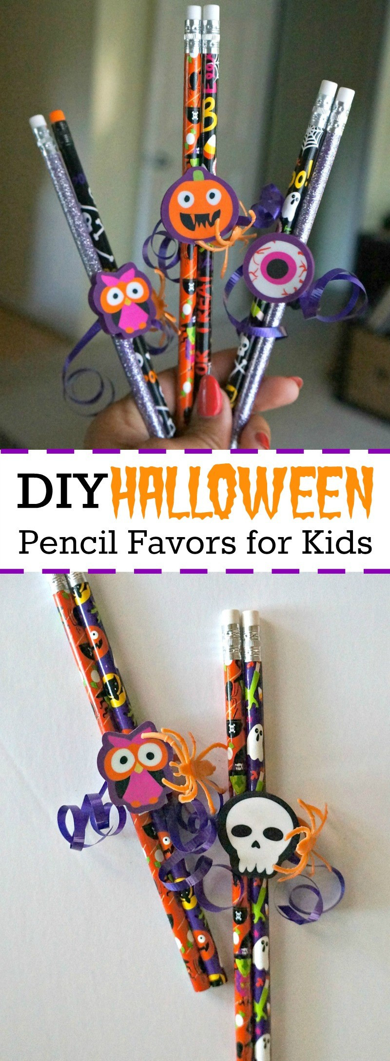 DIY Party Favours For Kids
 DIY Halloween Pencil Party Favors for Kids No Candy