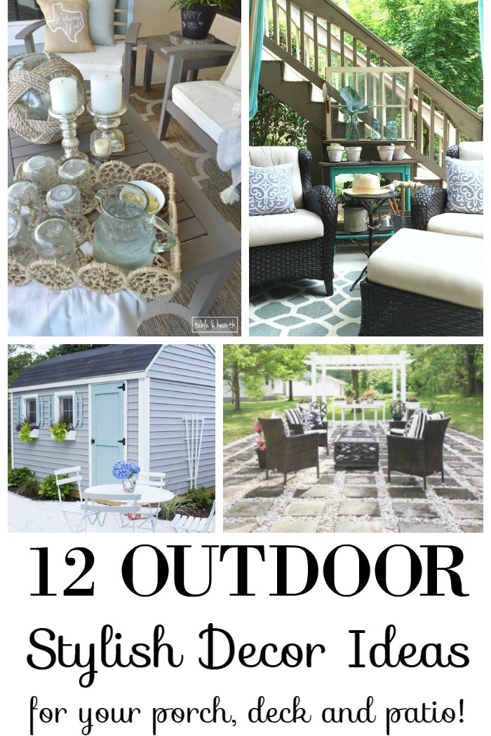 DIY Patio Decorating Ideas
 12 Stylish Porch Deck and Patio Decor Ideas Setting for