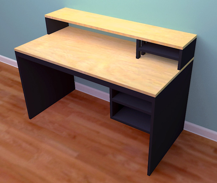 DIY Pc Desk Plywood
 puter Desk From 1 Sheet of Plywood