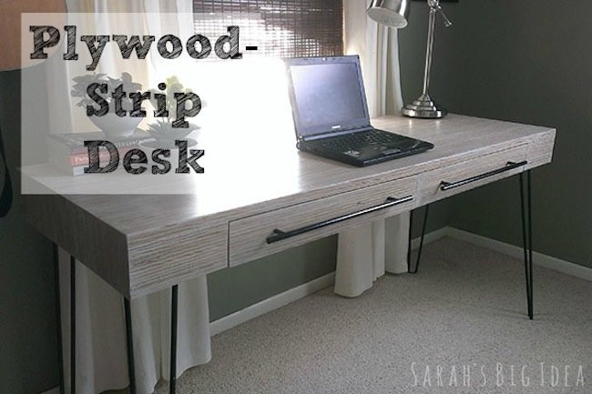 DIY Pc Desk Plywood
 DIY Plywood Strip Desk Bob Vila