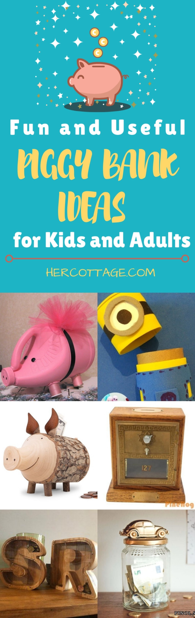 DIY Piggy Bank For Adults
 40 Fun and Useful DIY Piggy Bank Ideas for Kids and Adults