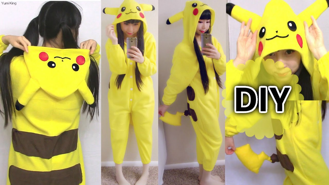 DIY Pikachu Costume
 DIY Easy esie Kigurumi Costume Pikachu esie How to